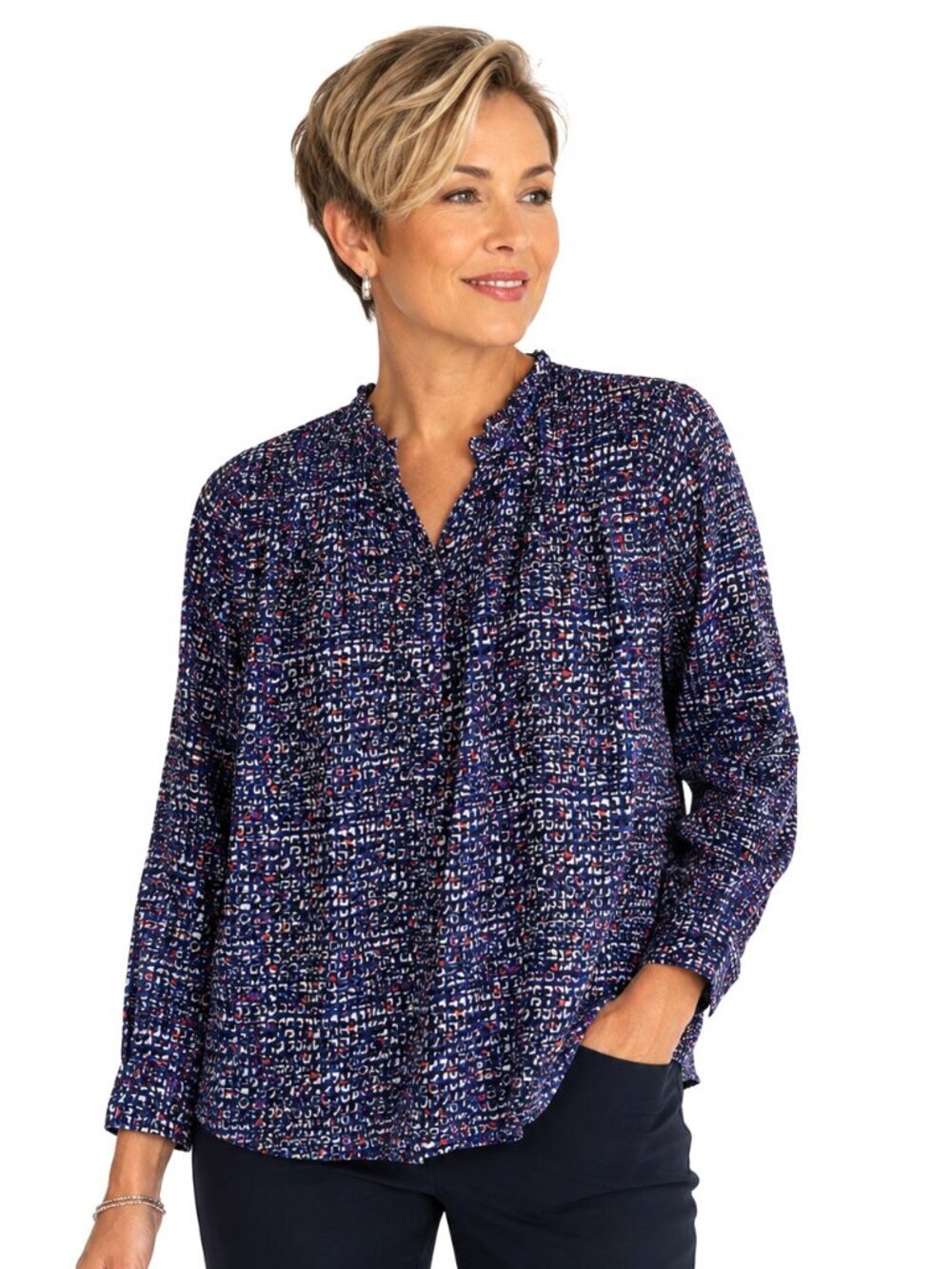 Liberty Art Fabrics for J. Crew Cotton Silk Popover Top